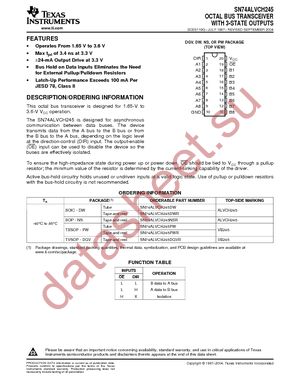 SN74ALVCH245DGVR datasheet  